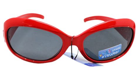 Kidz Eyewear Stylish Bright Red Childrens Protective Sunglasses Uv