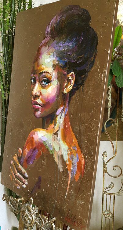 Painting Woman Figurative Give Me Wings Viktoria Lapteva Oil On