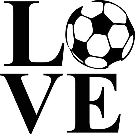 Soccerlovepng 761×759 Pixels Cricut Love And Basketball Silhouette