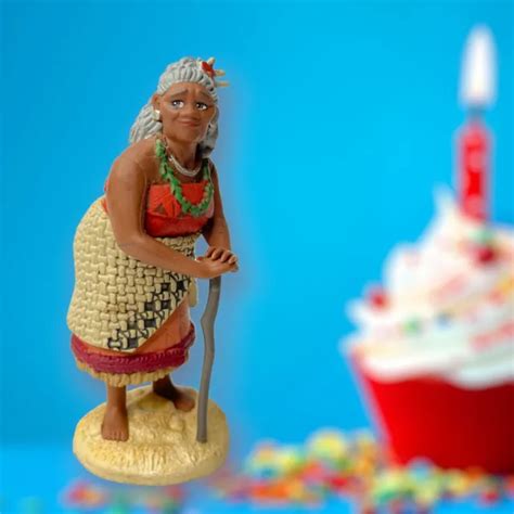 Disney Moana Grandma Tala Girl Cake Topper Action Pvc Figure 3