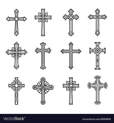 Crucifix Vintage Images Royalty Free Vector Image