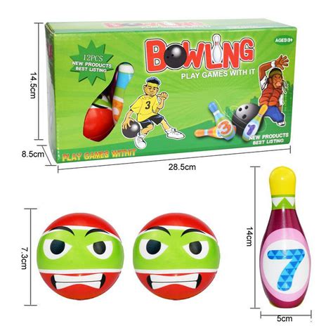 Balai Kids Plastic Bowling Set Mini Bowling Ball Play Kit