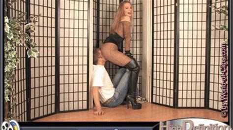 Don`t Miss This Clip Smothered In Doorframe In Nylon Tigercatsuit Don`t Miss This Clip