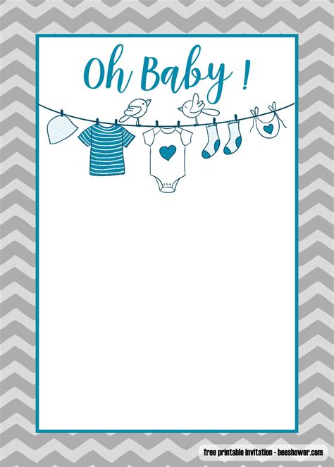 Customize the messages to suit the occasion; FREE Printable Onesie Baby Shower Invitations Templates ...