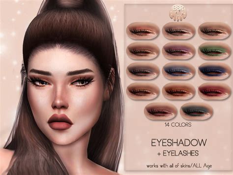 The Sims Resource Eyeshadow Eyelashes Bs03