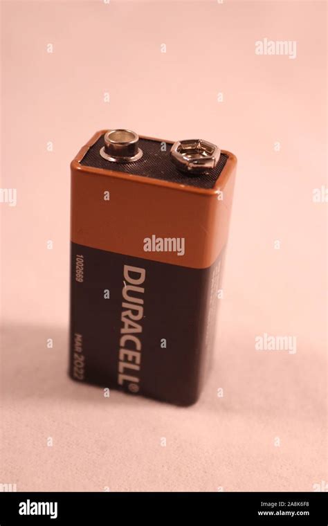 A Duracell 9 Volt Battery Stock Photo Alamy