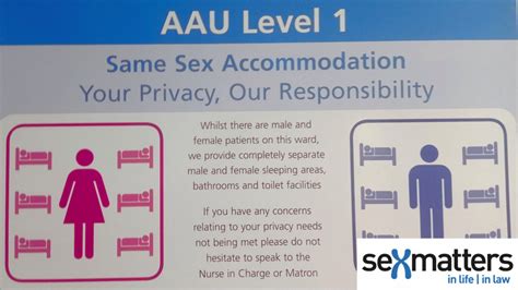 Nhs Hospitals Single Sex Accommodation Cannot Be Mixed Sex Sex Matters