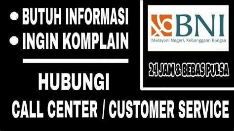 Most questions are answered promptly. Cara Menghubungi Customer Service Bank BNI 24 Jam & Bebas ...