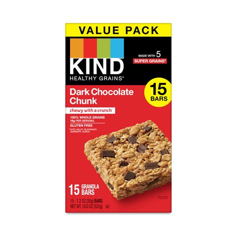 Kind Healthy Grains Bars Dark Chocolate Chunk Thrive Market