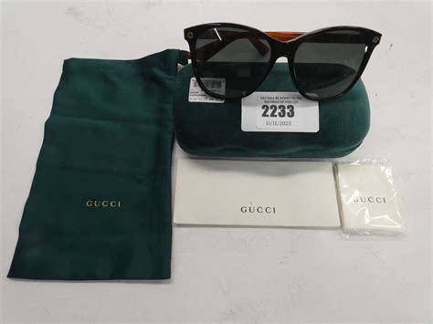 lot 2233 gucci gg0024s sunglasses with case