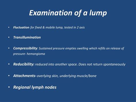 Ppt History And Examination Of A Lump Powerpoint Presentation Free