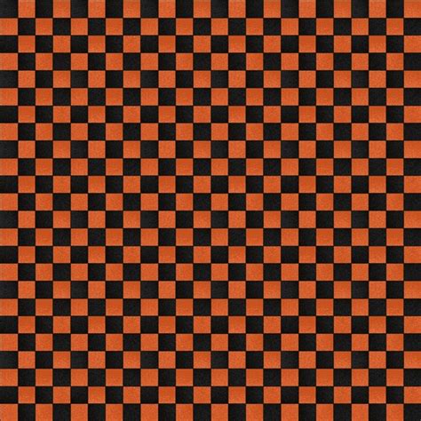 Orange Checkerboard Fabric