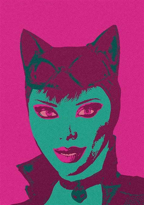 Catwoman Portrait From Batman Arkham Games Pop Art Inspired Etsy