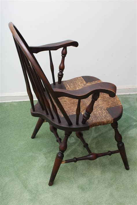 Antique Rush Seat Windsor Chair Ebth