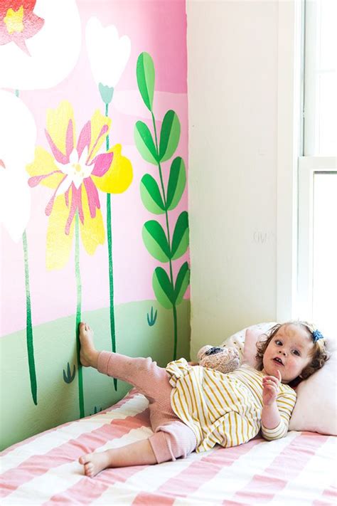 A Hand Painted Wall Mural Say Yes Playroom Mural Kids Wall Murals
