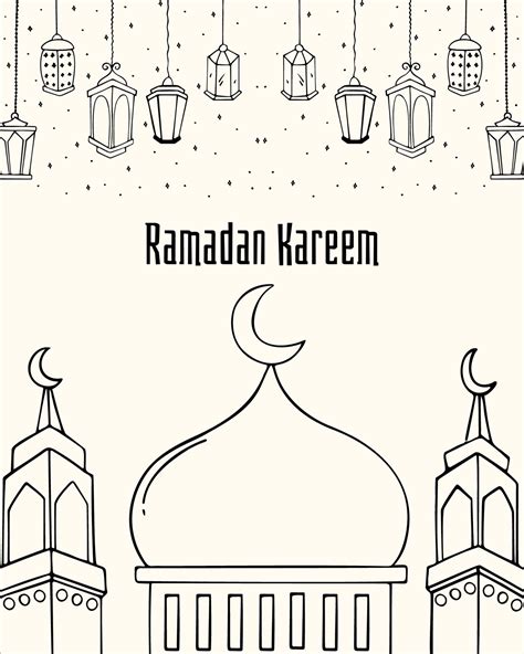 Mewarna Lukisan Poster Ramadhan Pendidik2u Poster Mewarna Sempena