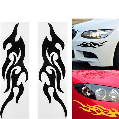 X Fire Flames Car Decals Stickers Sport Auto Performance Etsy
