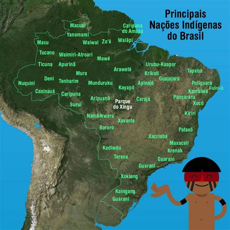 Mapas Povos Nativos Do Brasil E Suas Línguas Povos Indígenas