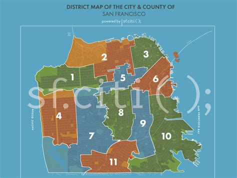 San Francisco Board Of Supervisors District Map Prue Ursala