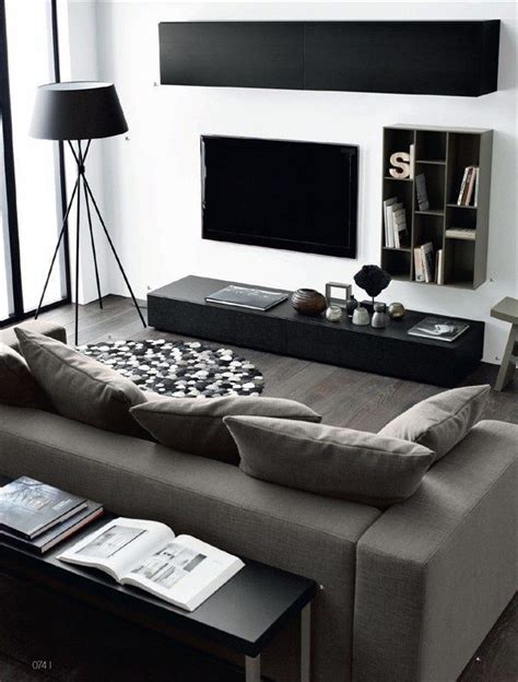 16 Elegant Contemporary Living Rooms Home Design Lover Bachelor Pad