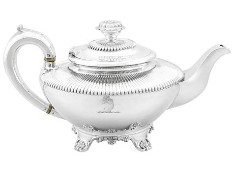 19th Century English Silver Teapot Ac Silver