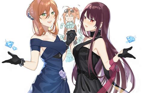 Wa2000 M1903 Springfield And Kalina Girls Frontline Drawn By A821