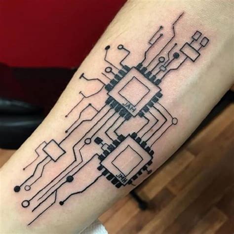 Top 30 Circuit Tattoos Incredible Circuit Tattoo Designs And Ideas