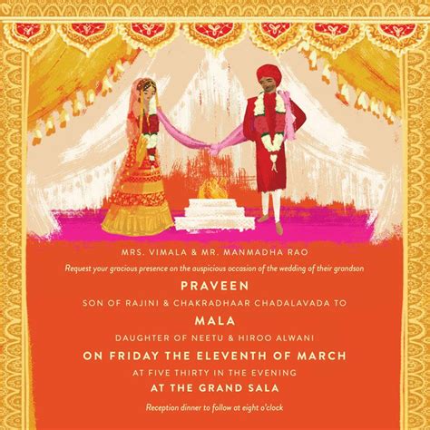 Online indian wedding card maker. Mala and Praveen (With images) | Traditional wedding ...