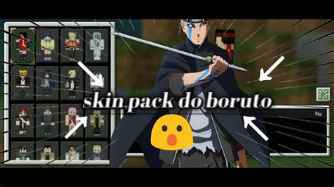 Manecraft Skin Pack Do Boruto Youtube