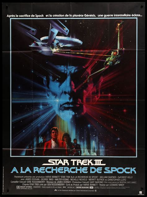 Star Trek 3 The Search For Spock 1984 Original French Movie Poster