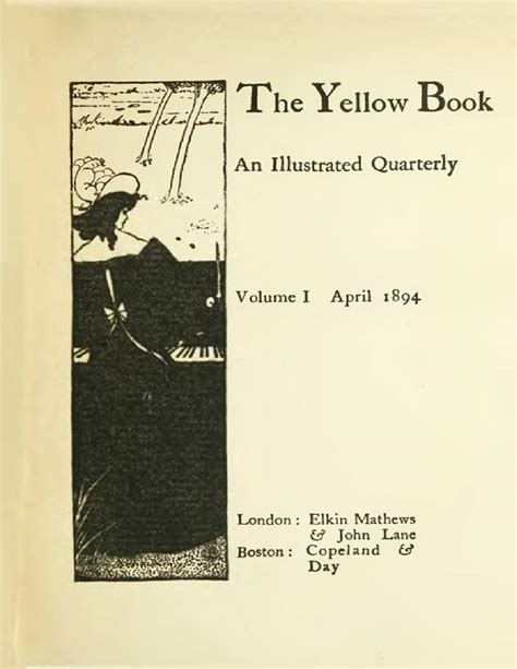 The Yellow Book An Illustrated Quarterly Vol 1 April 1894 Pdf Host