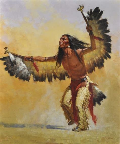 Eagle Dance By Jie Wei Zhou Oil 24 X 20 In 2020 Native American