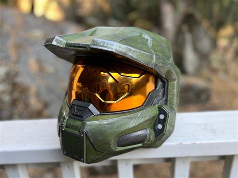 Halo Infinite Master Chief Wearable Helmet Full Size Spartan Cosplay