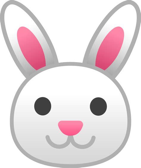 Download Bunny Vector Emoji Rabbit Face Emoji Full Size Png Image Pngkit
