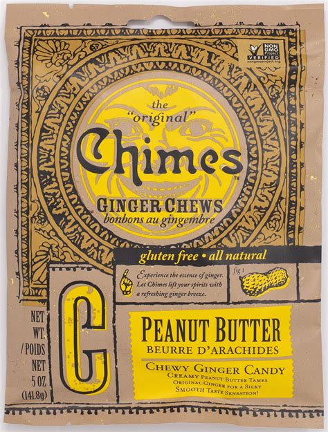 chimes peanut butter ginger chews candy 1 pound bag musical instruments