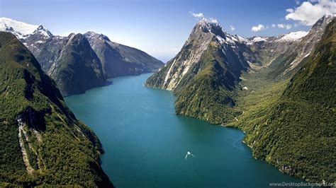 Milford Sound Fjord New Zealand Nature 1920x1080 Hd Wallpapers Desktop Background