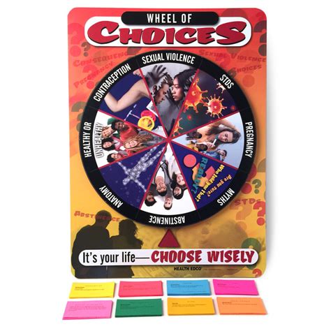 Wheel Of Choices Game For Sex Education Health Edco