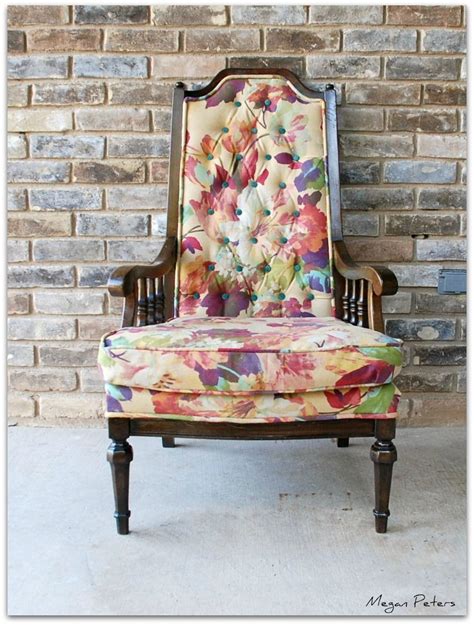 Endless illustration for wrapping paper and fabric. "The Posy Chairs" - upholstered chairs in floral fabric ...
