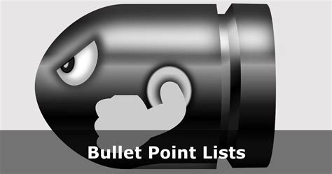 numbered  bullet point lists  html html tutorial