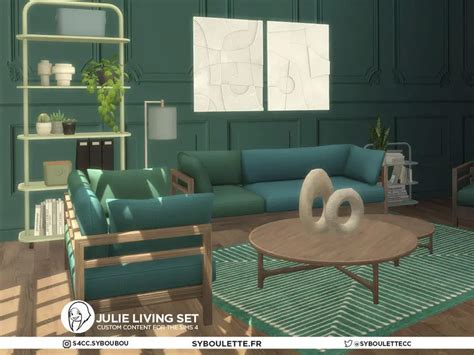 Julie Livingroom Cc Sims 4 Syboulette Custom Content For The Sims 4