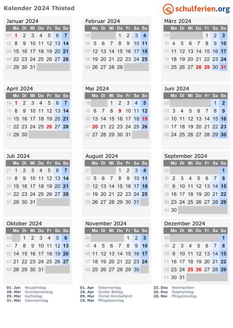 Kalender 2024 Thisted