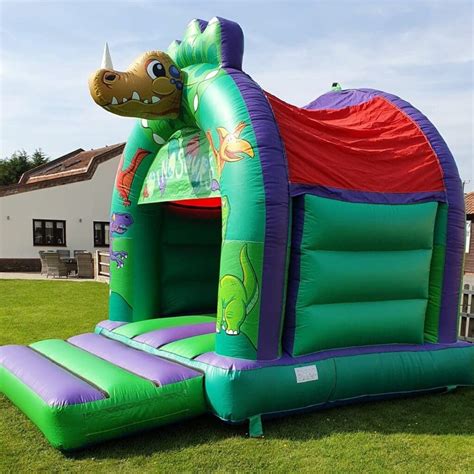 Dinosaur 3d Inflatable Head Castle Jolly Kids Castles