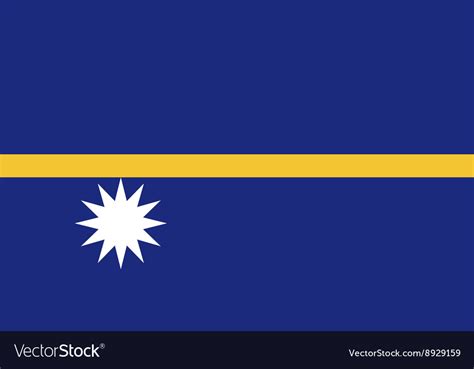 Nauru Flag Image Royalty Free Vector Image Vectorstock