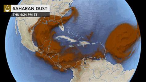 A Huge Saharan Dust Cloud Is Approaching Heres When It Will Arrive In
