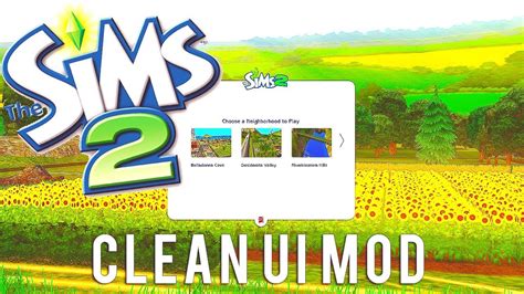 This Is Amazingclean Ui Modhow To Installsims 2 Youtube