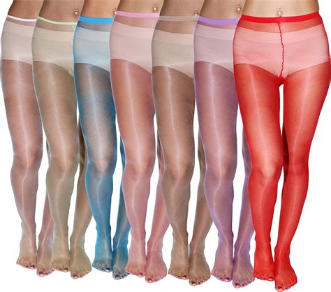 Sheer To Waist Shimmery Pantyhose Blue 1 At Amazon Womens Clothing