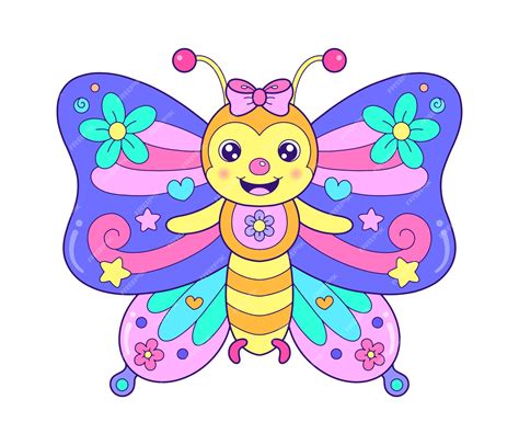 Premium Vector Cute Cartoon Butterfly