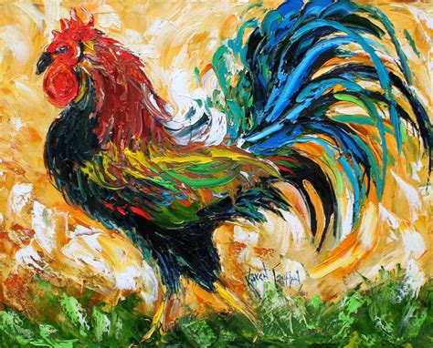 How To Draw Rooster Painting