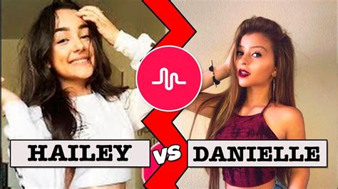 hailey orona vs danielle cohn musically compilation 2018 youtube