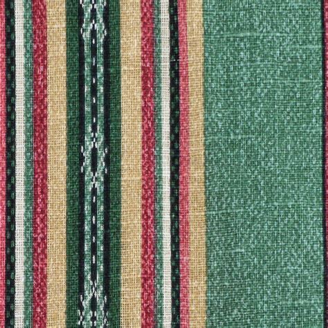 1 Yard Green Stripe Print Upholstery Fabric Concord